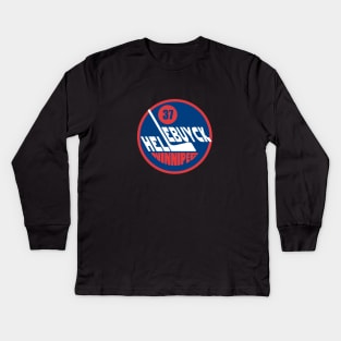 Winnipeg Logo Mashup Kids Long Sleeve T-Shirt